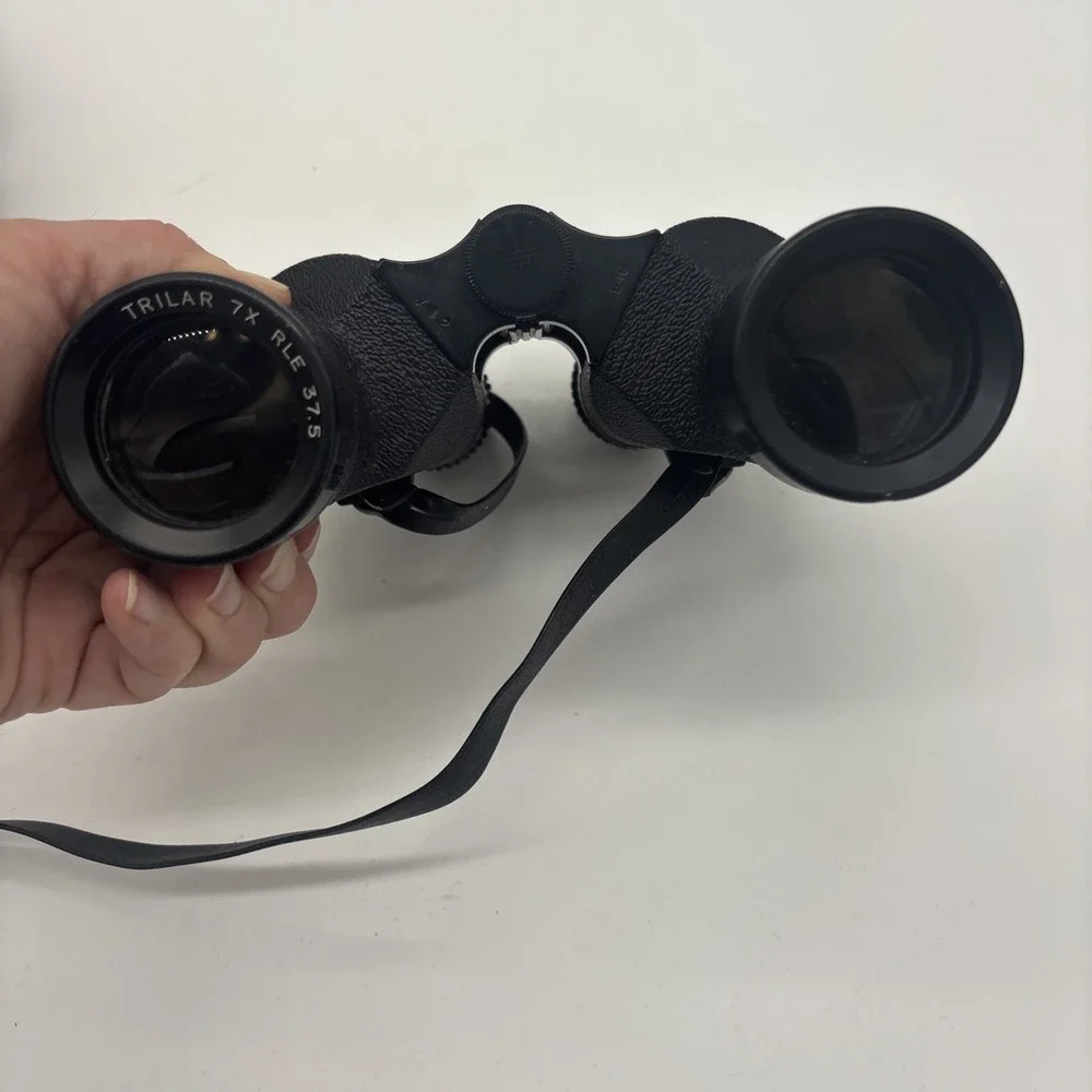 Vintage Swift Triton Binoculars Model 748 ~ 7x35mm Field 7.2 with Case Excellent